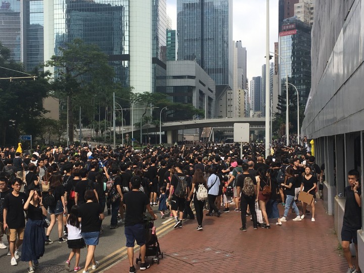 香港运动的潜力是被其资产阶级自由派领导和诉求，而不是中共本身的力量所牵制。 //图片来源：杨进
