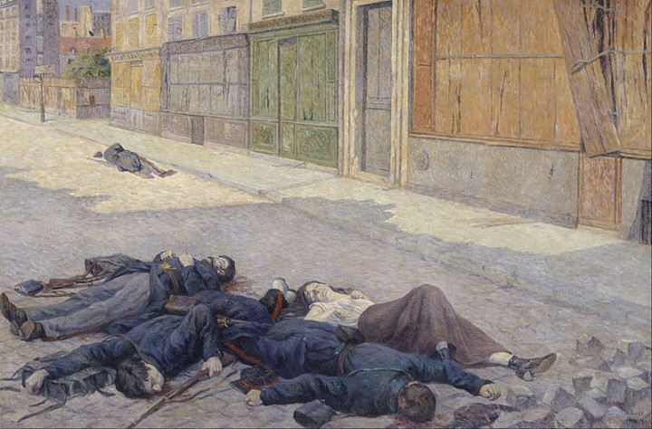 在“血腥周”和隨後的報復行動中，被凡爾賽人殺害的總人數估計為30,000人。//圖片來源：公共領域