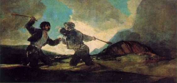 Fight with cudgels (1820 - 1823)
