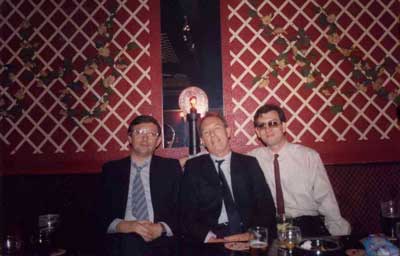 Phil Lloyd with Alan Woods and Rob Sewell