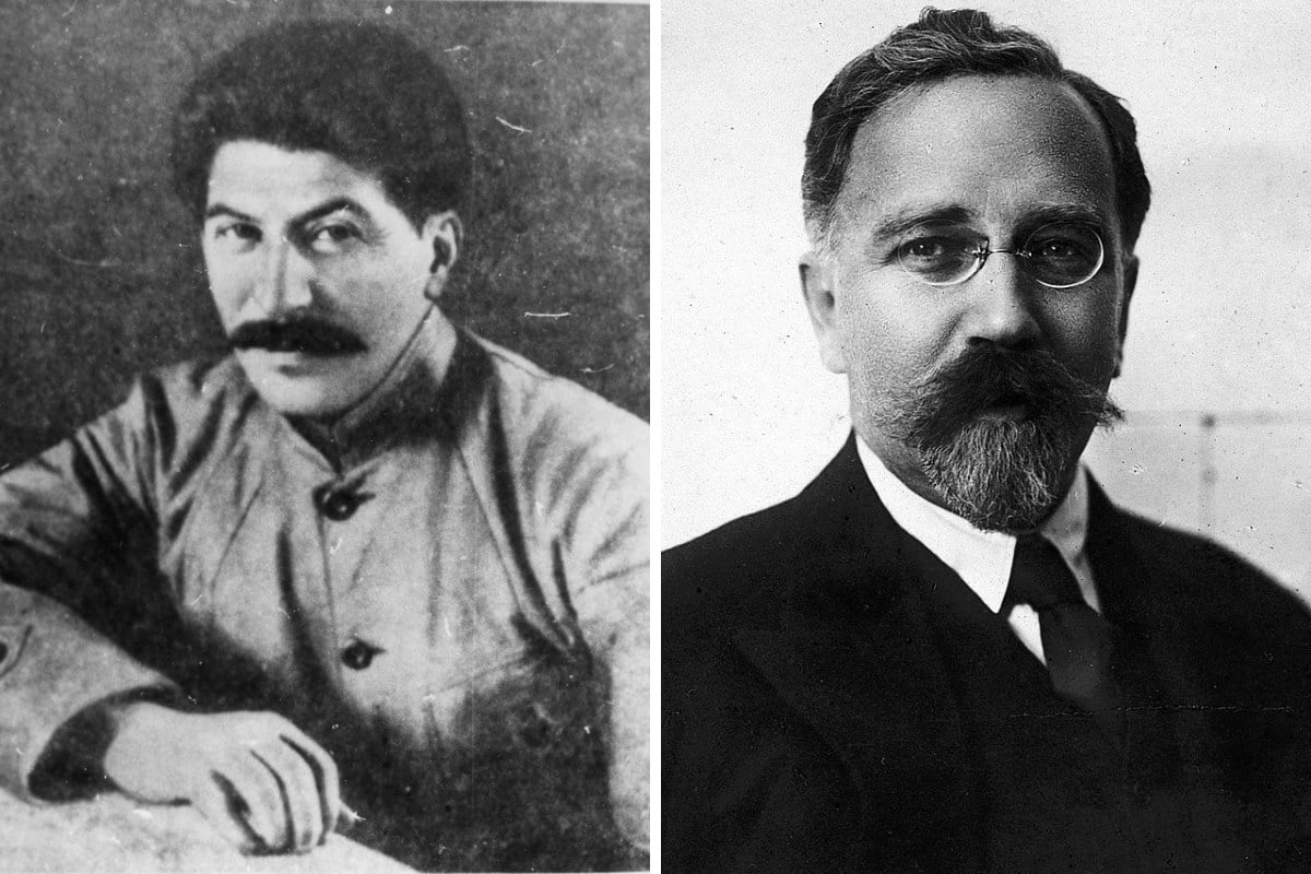 Joseph Stalin and Lev Kamenev