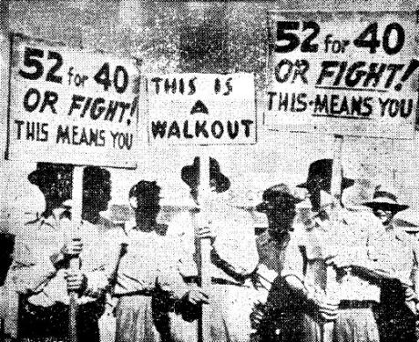 postwar strike Image public domain
