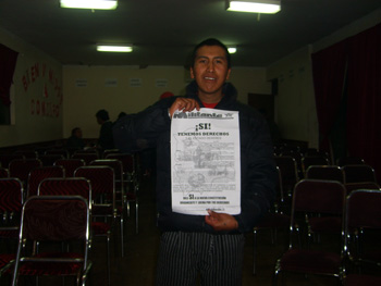 Exitoso evento de campaña de la CMI en Potosí