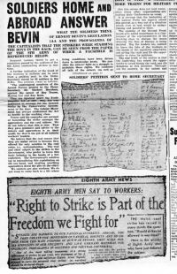 Eight Army News article reproduced in Socialist Appeal, May 1944