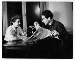 4-Jock Haston with Sylvia Cozer in Paris 1946