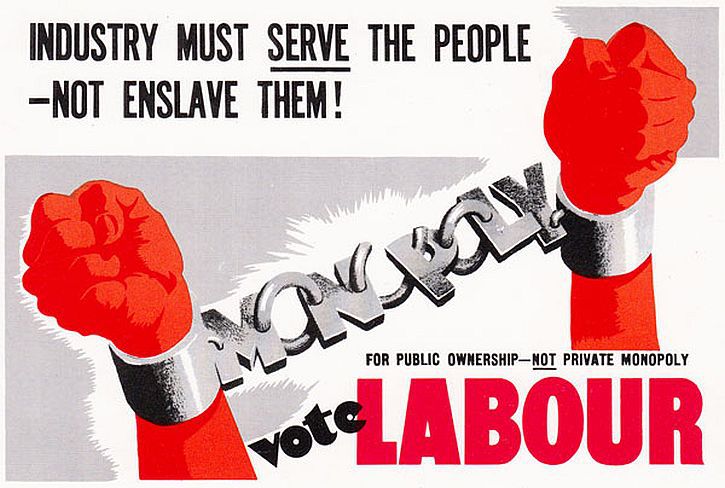 1945 industry must serve labour poster Image public domain