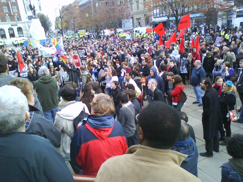 Anti-fascist demonstration in Leeds