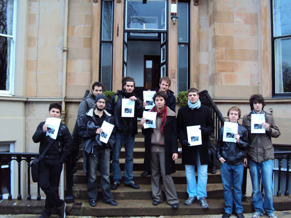 Picket of Greek Consulate in Glasgow