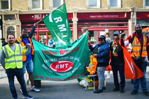 RMT Flag and workers Image Socialist Appeal
