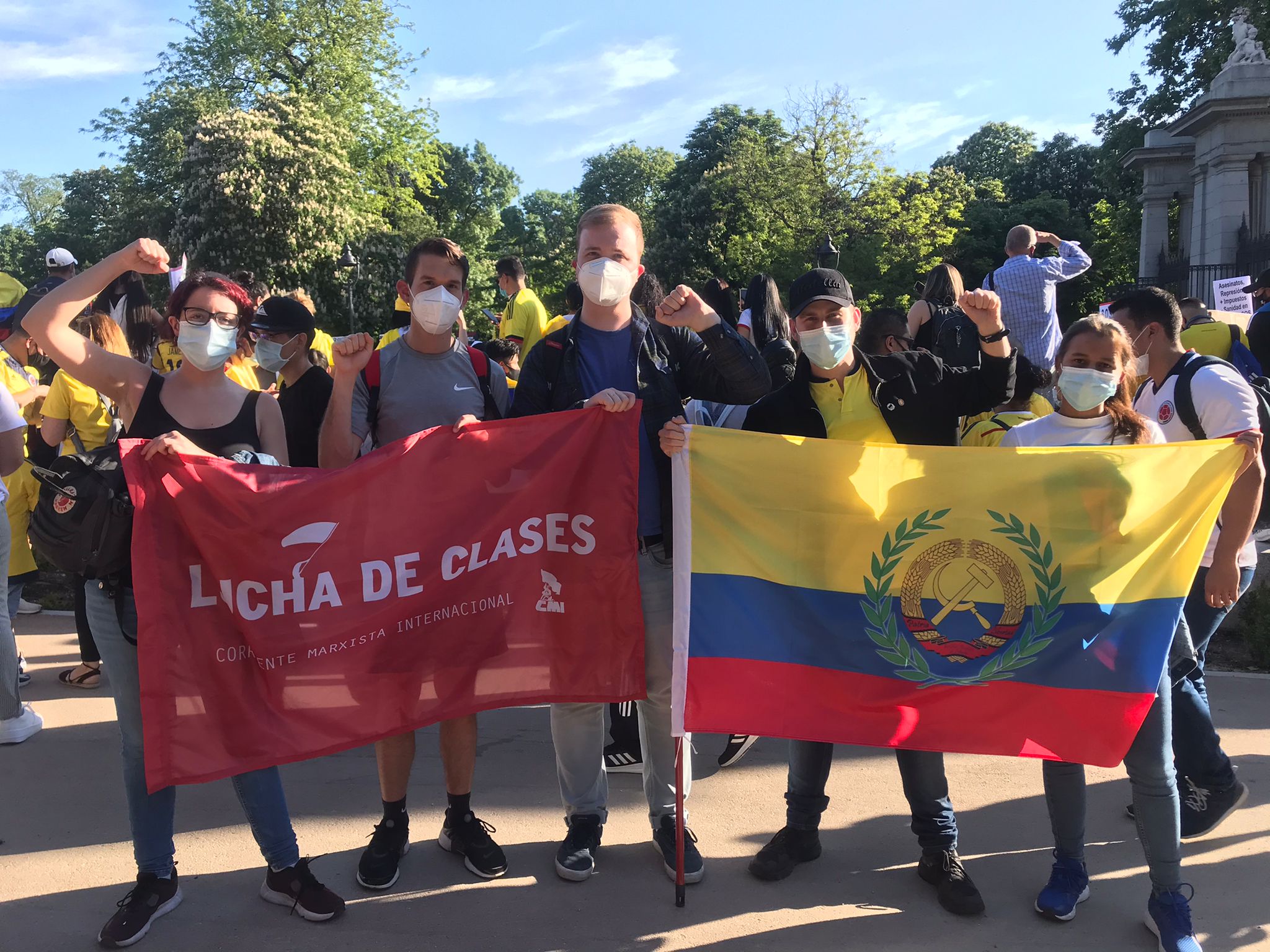 Madrid Colombia protests 2