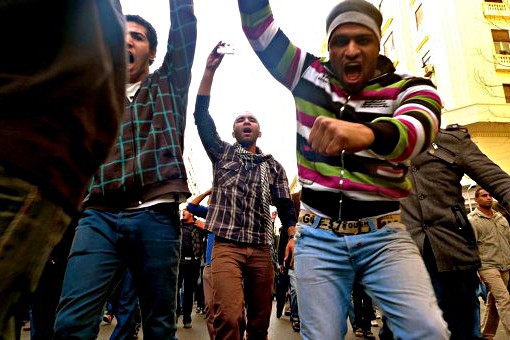 Protests 25 January. Photo: Al Jazeera English