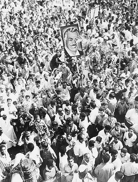 Protests against Nassers resignation 1967