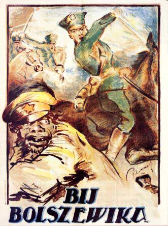 Propaganda poster from Soviet Polish War Image public domain