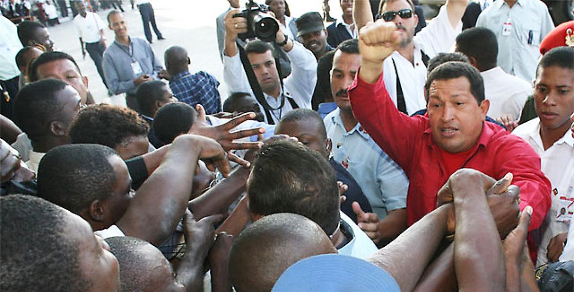 chavez in haiti march 2007 Image public domain