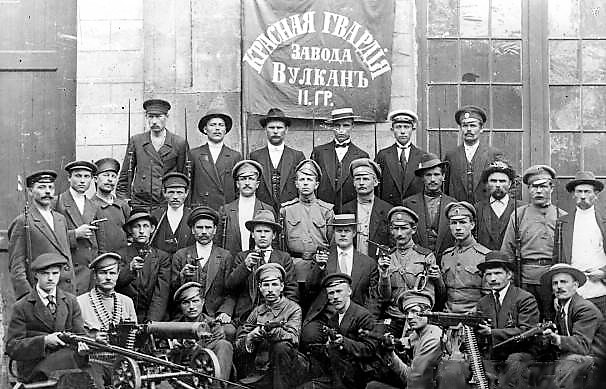 Red Guards of the Vulkan factory in Petrograd - Photo:Public Domain