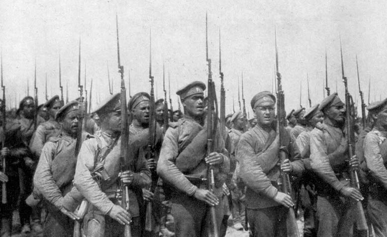 russian infantry ww1 Image public domain