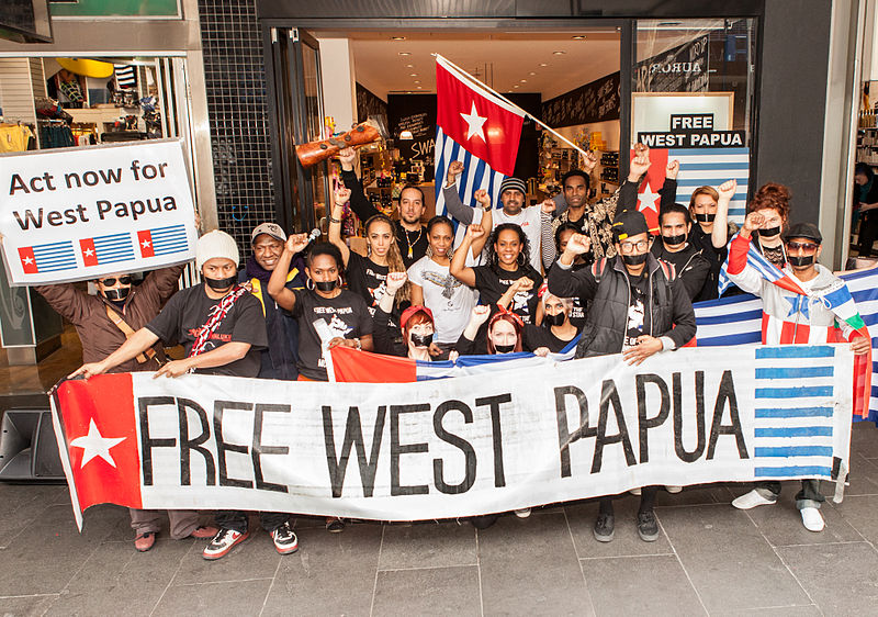 800px Free West Papua Protest Melbourne August 2012 Image Nichollas Harrison