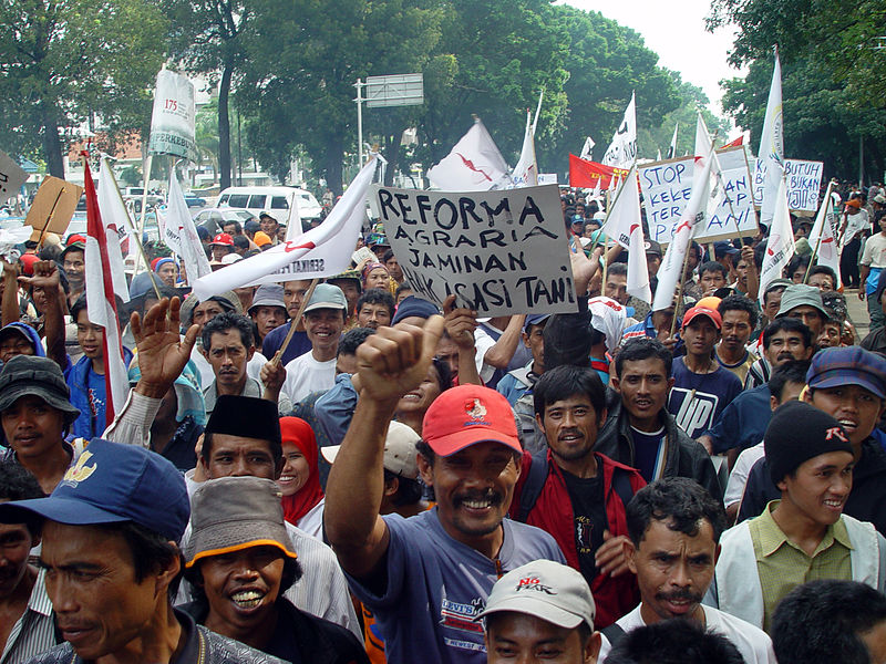 Jakarta farmers protest Jonathan McIntosh