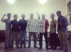 160408 Solidaritas dari pemuda mahasiswa seniman dan rakyat pekerja di Malang