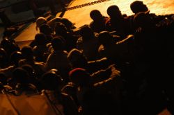Migrants on their way to Lampedusa. Photo: Sara Prestianni