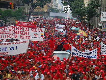 Big May Day mobilisation in Caracas