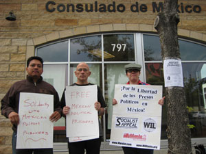 Pickets of Mexican Embassies worldwide for the release of all political prisoners