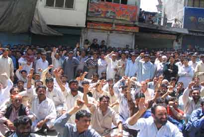 General Strike and roadblocks in Kashmir
