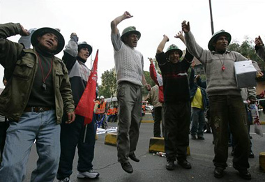 National strike in Peru