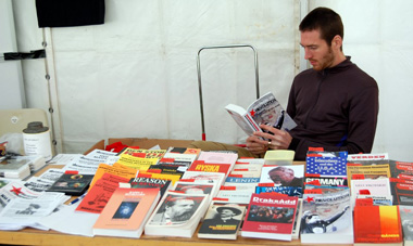 Book stall of the IMT in the Latin American area
