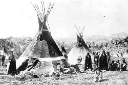 Shoshoni tipis in the 19th century