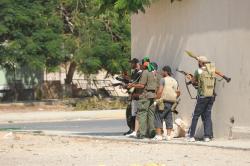 Militia fightin Ghadaffi loyalists in Tripli - Photo:Ammar Abd Rabbo  