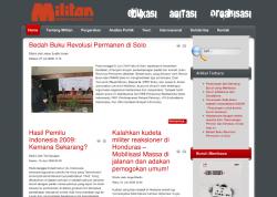 Indonesia: The launch of Militan website
