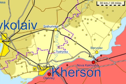 Kherson map Image War Mapper