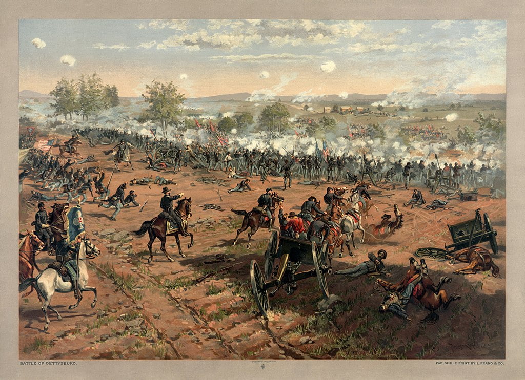 Battle of Gettysburg Image Adam Cuerden Wikimedia Commons