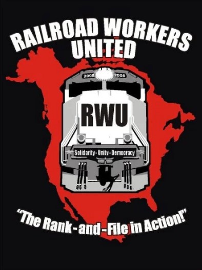 RWU poster Image Railroad Workers United
