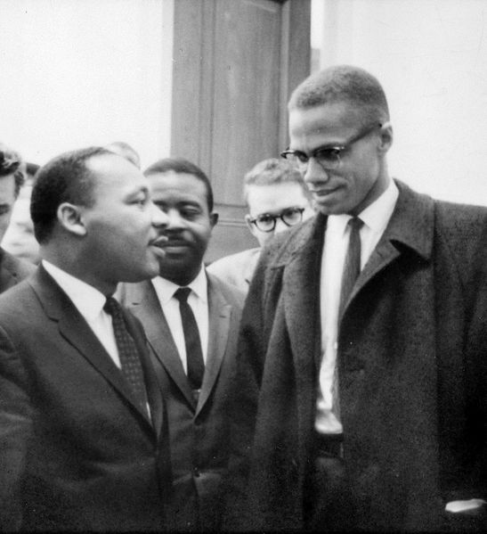 MLK and Malcolm X Image Marion S. Trikosko