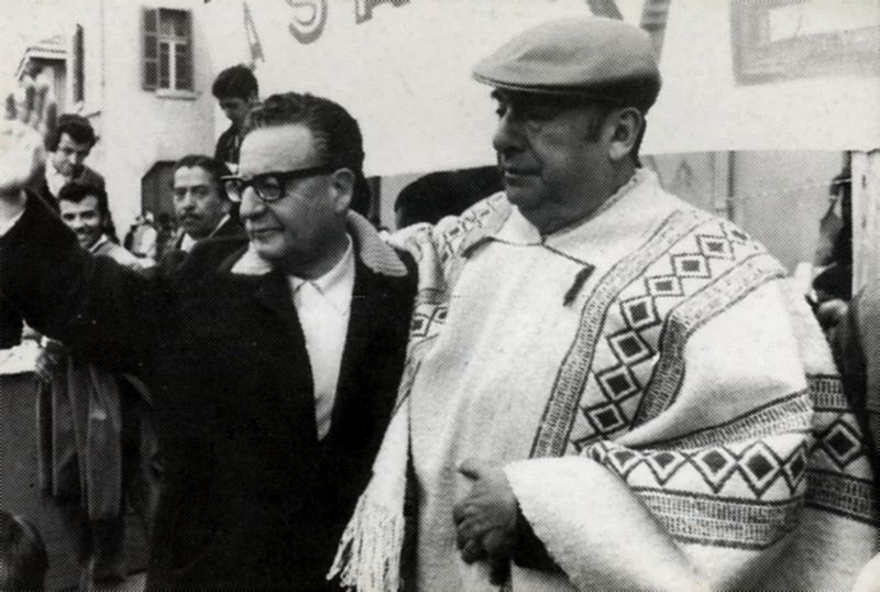 Salvador Allende y Pablo Neruda Image Biblioteca del Congreso Nacional de Chile