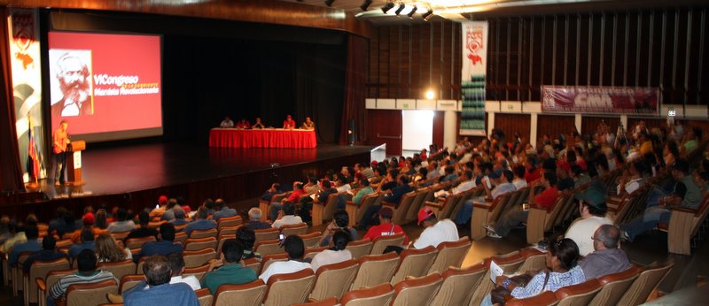 Acto de apertura del congreso de la Corriente Marxista Revolucionaria en SIDOR