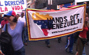 Hands Off Venezuela delegation