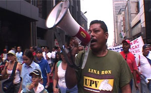 Humberto Lopez, general secretary, Sanitarios Maracay Workers Union