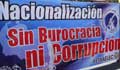 Venezuela: demonstration calling for nationalisation of Sanitarios Maracay