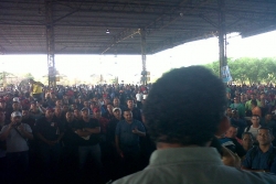 Arciniega rally at SIDOR gates