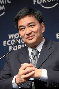 El actual primer ministro Abhisit Vejjajiva. Foto de World Economic Forum/Monika Flückinger.
