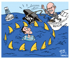 Drawing by Latuff.