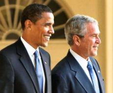 Obama and Bush