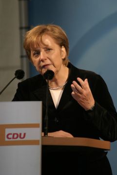 A programme of harsh attacks on workers’ living standards is likely to be implemented after the crisis. In the picture, CDU leader and Chancellor Angela Merkel. Photo by cgommel on flickr.