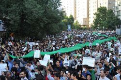 Demonstration in Tehran, June 16. Photo by Milad Avazbeigi.