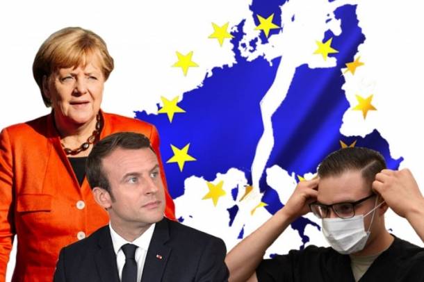 欧盟各国领袖正在互相厮杀。//图片来源：英国《社会主义呼唤报》
