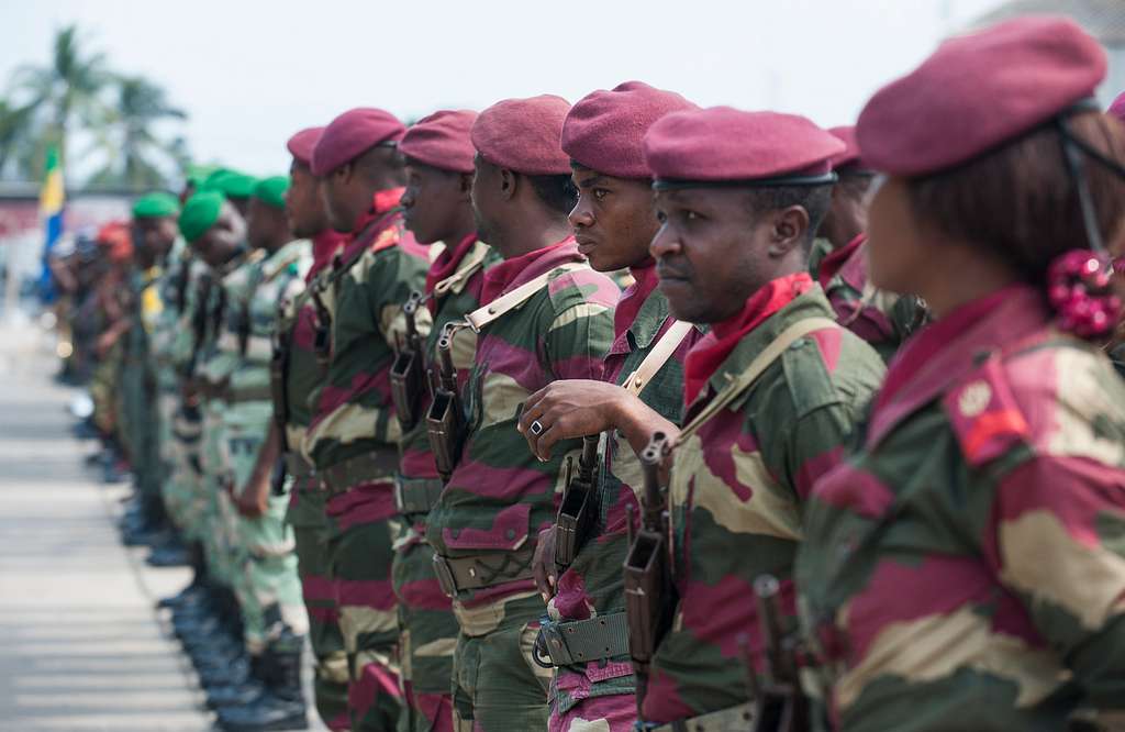 Gabonese soldiers Image public domain