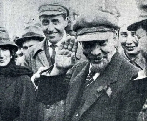 Lenin salute Image public domain